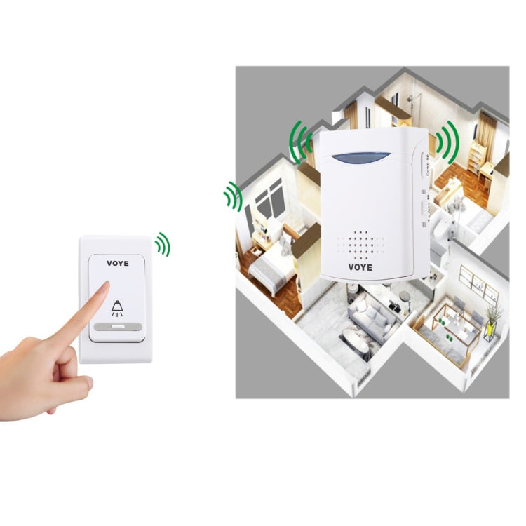 VOYE V006B Home Music Remote Control Wireless Doorbell with 38 Polyphony Sounds, V006B VOYE V006B Home Music Remote Control Wireless Doorbell with 38 Polyphony Sounds, V006B
